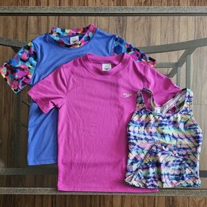 Speedo Girls Youth Swimsuit Set